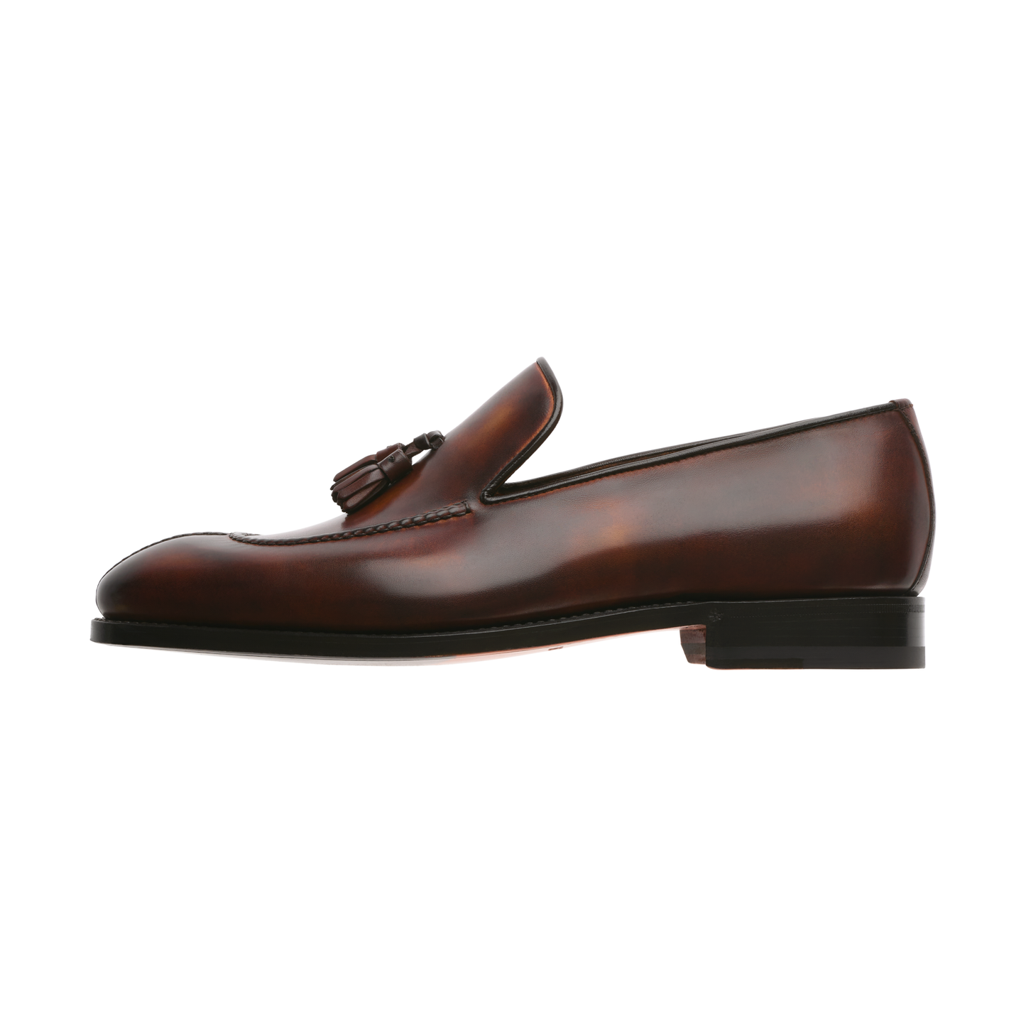 "Magnifico" Split Toe Loafer with Hand-Stitched Details