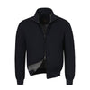 Mandelli Wind System Silk Bomber Jacket in Navy Blue - SARTALE