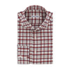 Checked Cotton Shirt in Red Multicolor