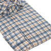 Checked Cotton Shirt in Blue Multicolor