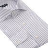 Striped Cotton Classic Napoli Shirt in Blue