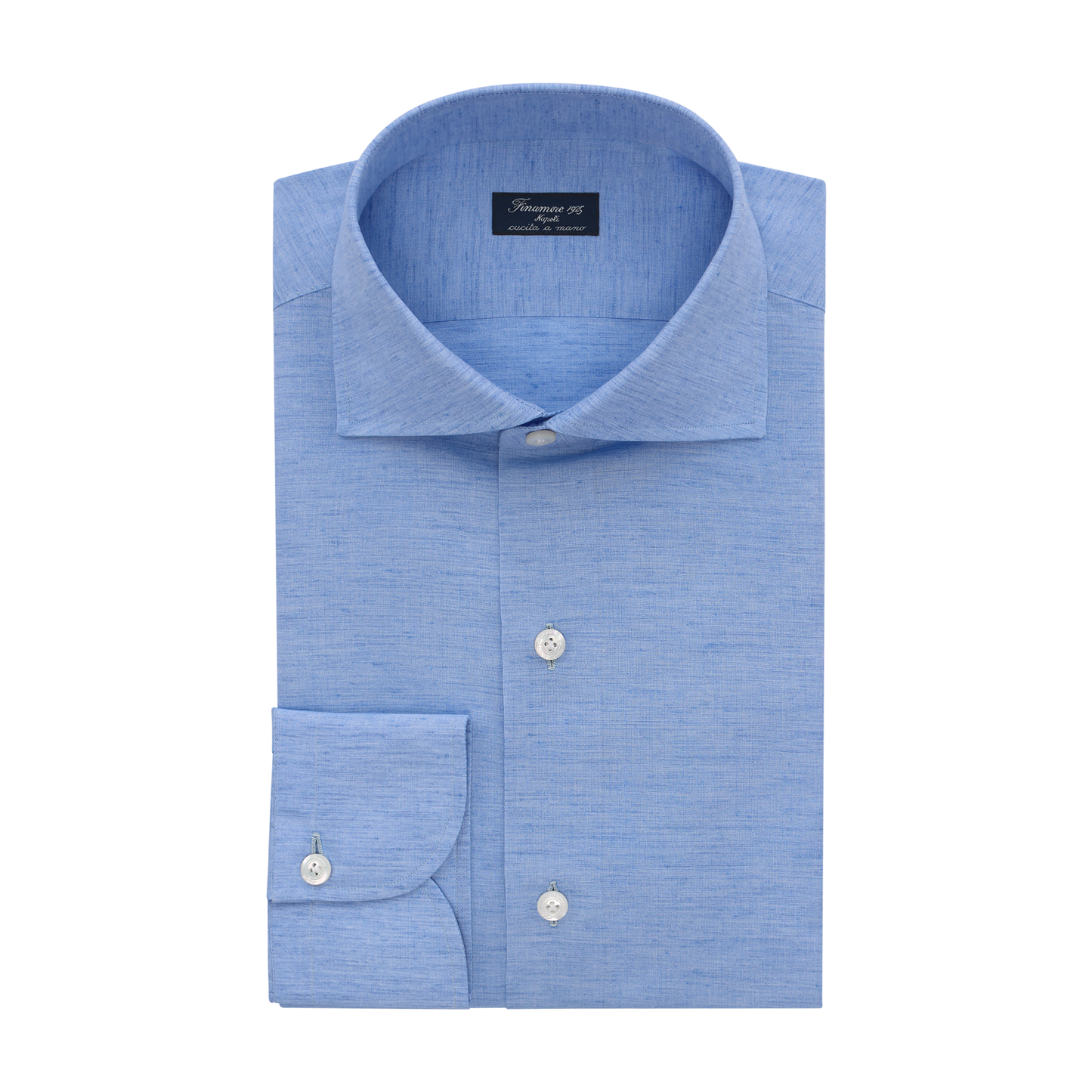Classic Napoli Shirt in Light Blue Melange