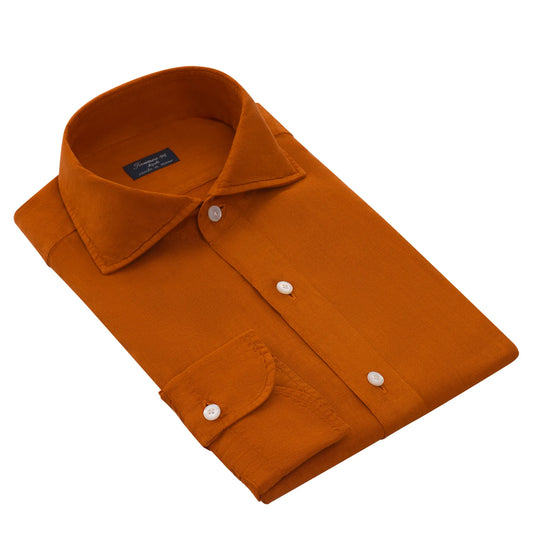 Linen Casual Napoli Shirt in Red