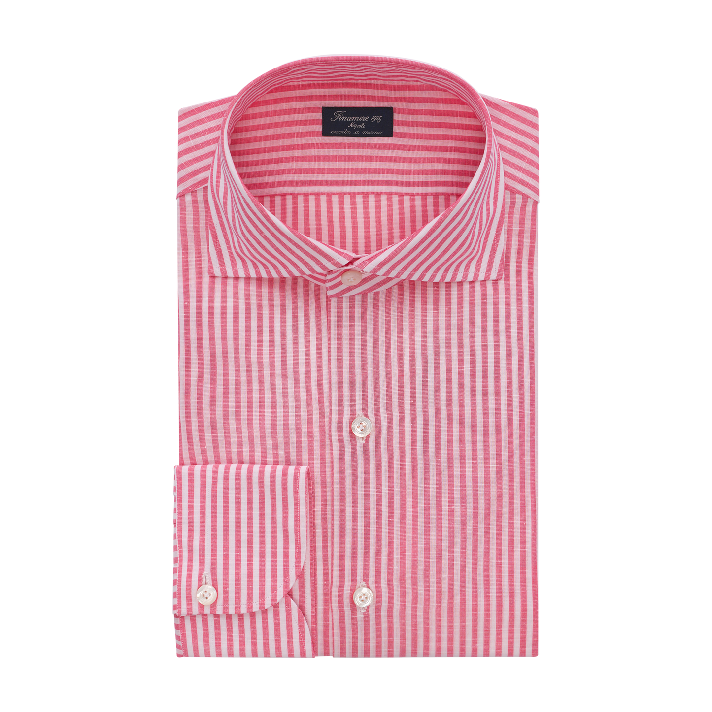 Klassisches Napoli Shirt mit gestreiften Sticks in Pink
