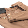Slim-Fit Stretch-Cotton Trousers in Sand Brown