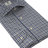 Luigi Borrelli Regular-Fit Checked Twill-Cotton Shirt in Blue - SARTALE