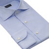 Finamore Striped Cotton Shirt in Light Blue - SARTALE