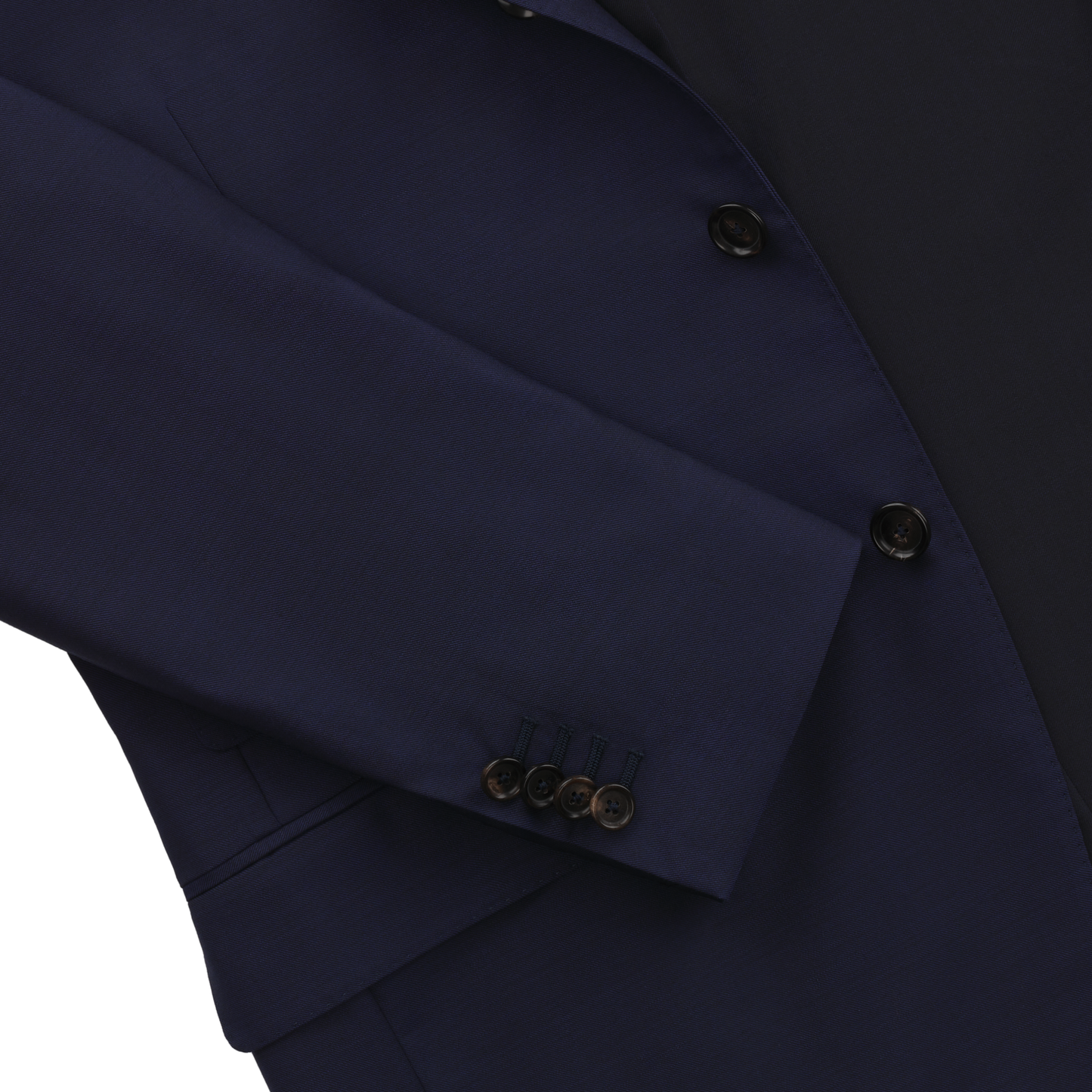 De Petrillo Single-Breasted Classic Virgin Wool Suit in Navy Blue. Exclusively Made for Sartale - SARTALE