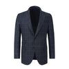 De Petrillo Single-Breasted Glencheck Virgin Wool Suit in Blue. Exclusively Made for Sartale - SARTALE