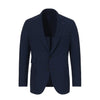 Single-Breasted Wool Suit in Navy Blue