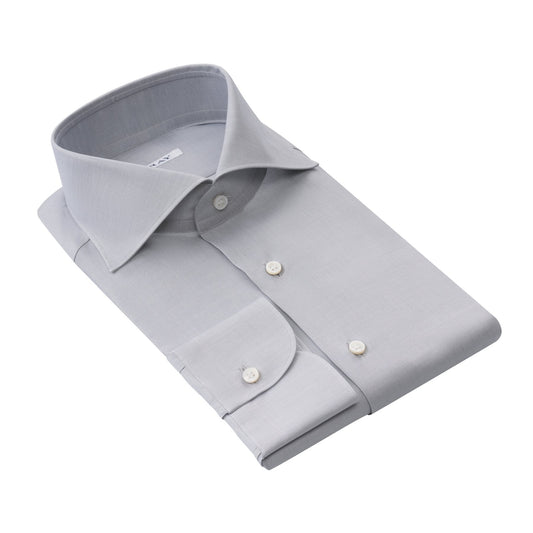 Fray Classic Cotton Shirt in Light Grey - SARTALE