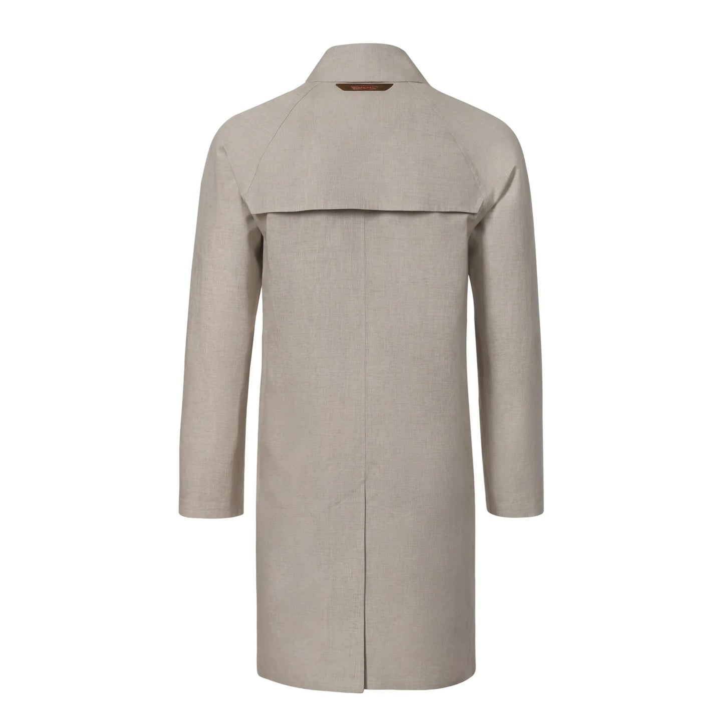 Vierlagiger Leinen-Trenchcoat in Hellbeige