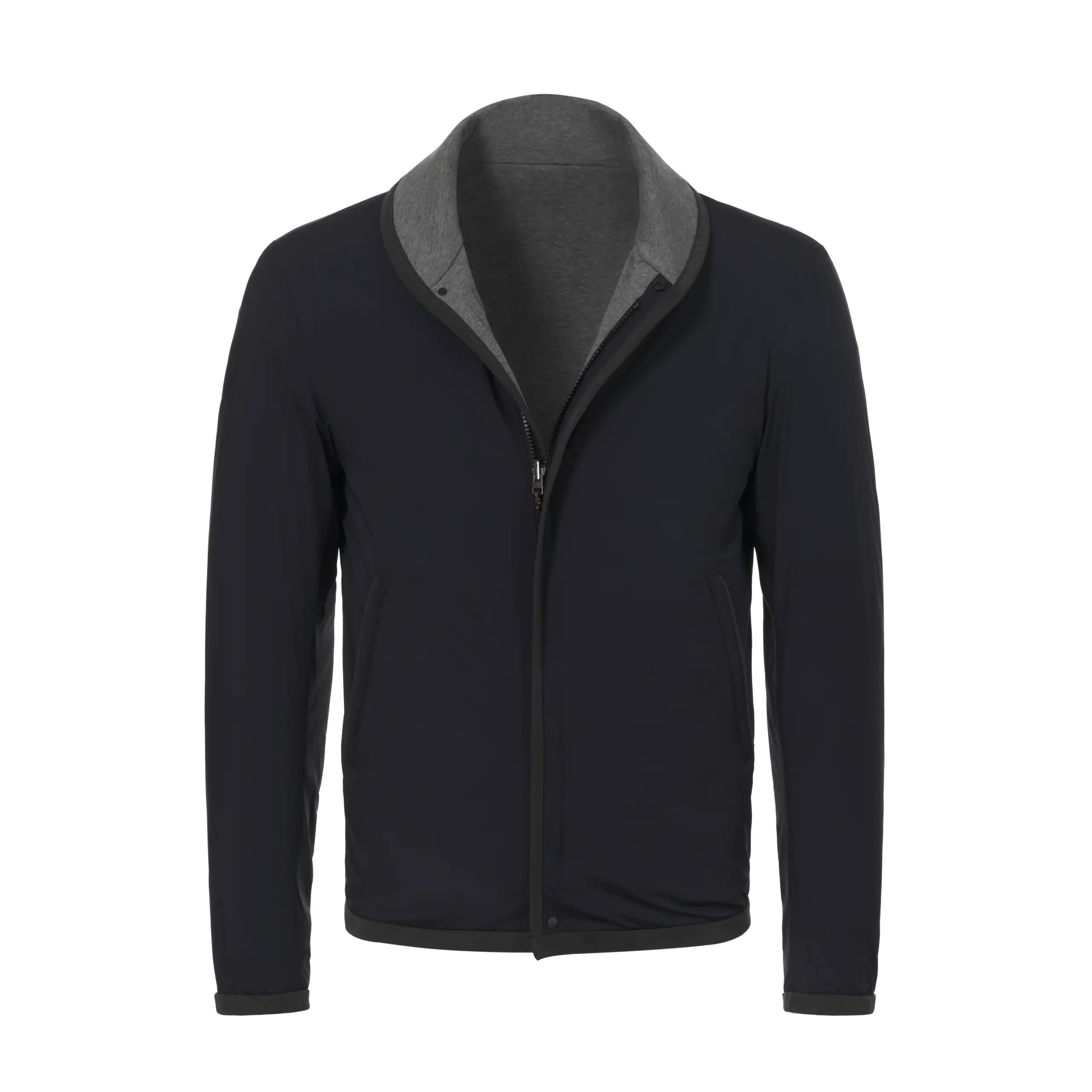 Jib Set Reversible Stretch Jacket in Navy Blue