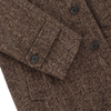 Luigi Borrelli Unstructured Virgin Wool and Silk-Blend Herringbone Coat - SARTALE