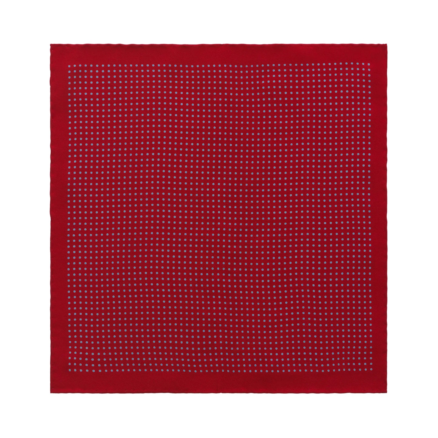 Polka Dot Silk Pocket Square in Red