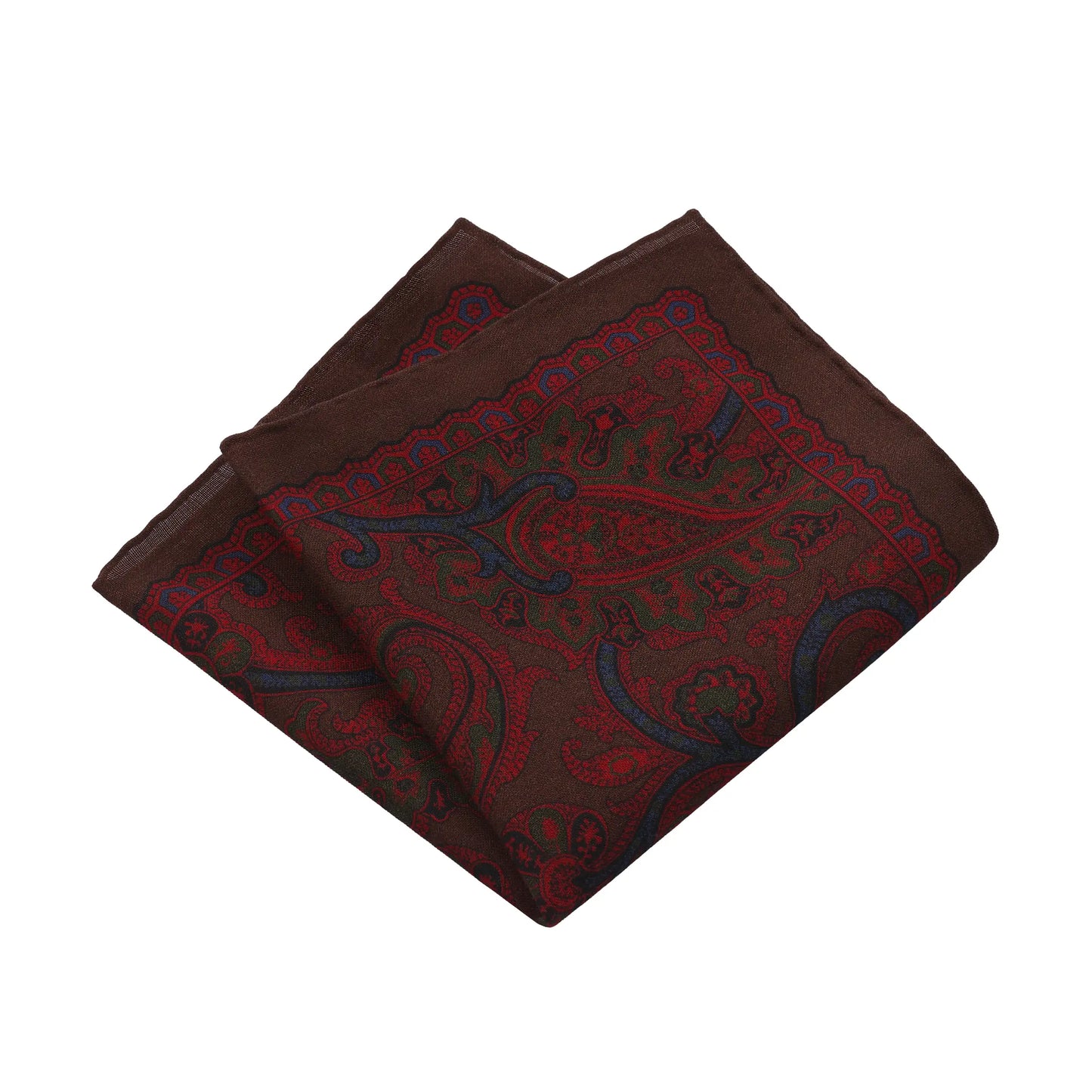 Paisley-Print Wool and Silk-Blend Pocket Square