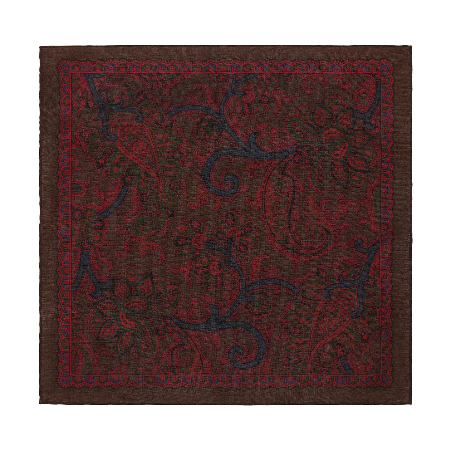 Paisley-Print Wool and Silk-Blend Pocket Square