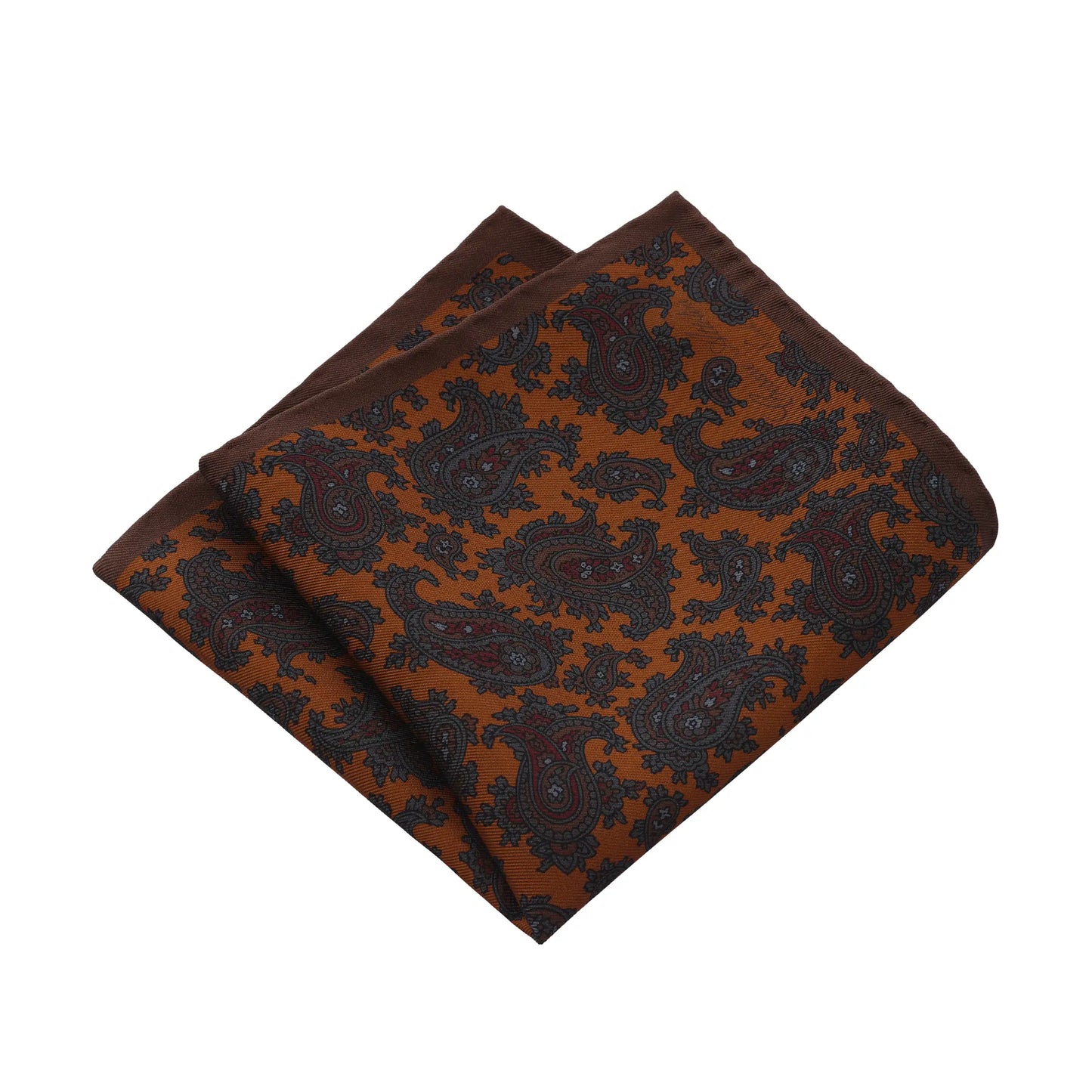 Reversible Paisley-Print Silk Pocket Square