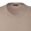 Round Neck Cotton T-Shirt in Cream