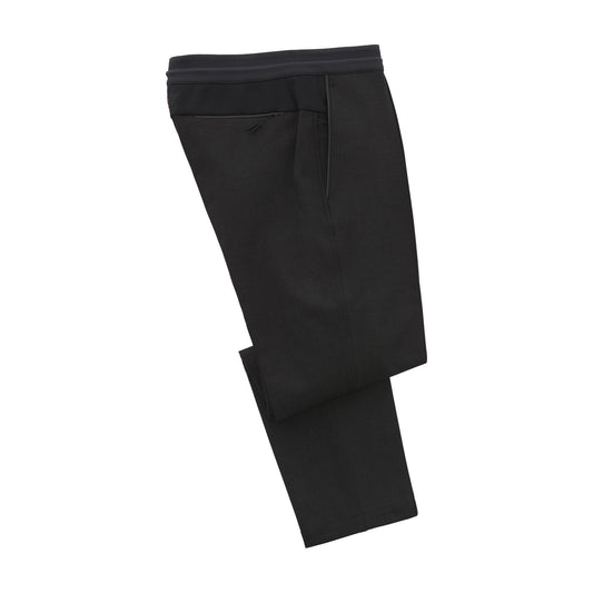 Sease Stretch-Virgin Wool and Nylon-Blend Bonded Trousers in Graphite Grey - SARTALE