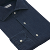 Baumwollhemd in Jeansblau