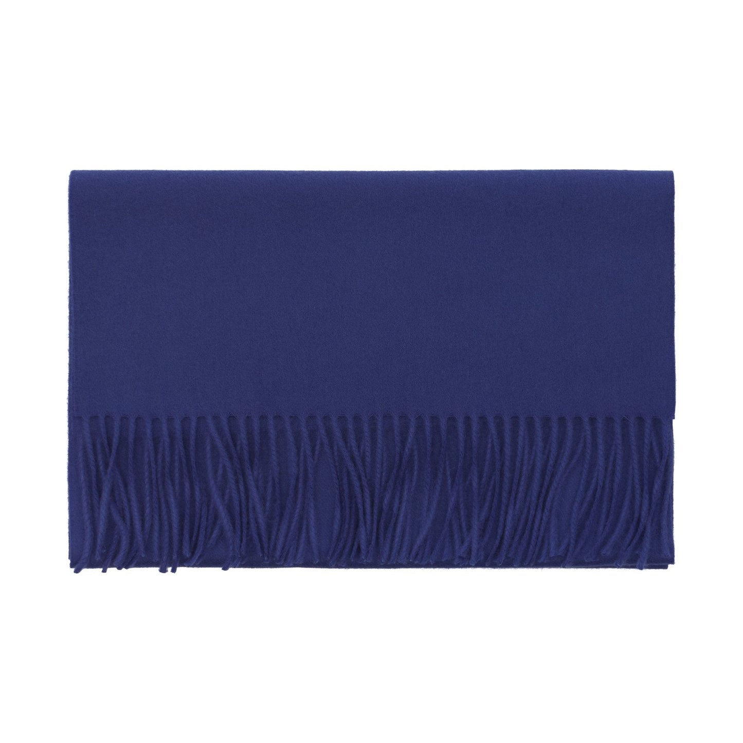 Piacenza Cashmere Fringed Cashmere Scarf in Royal Blue - SARTALE