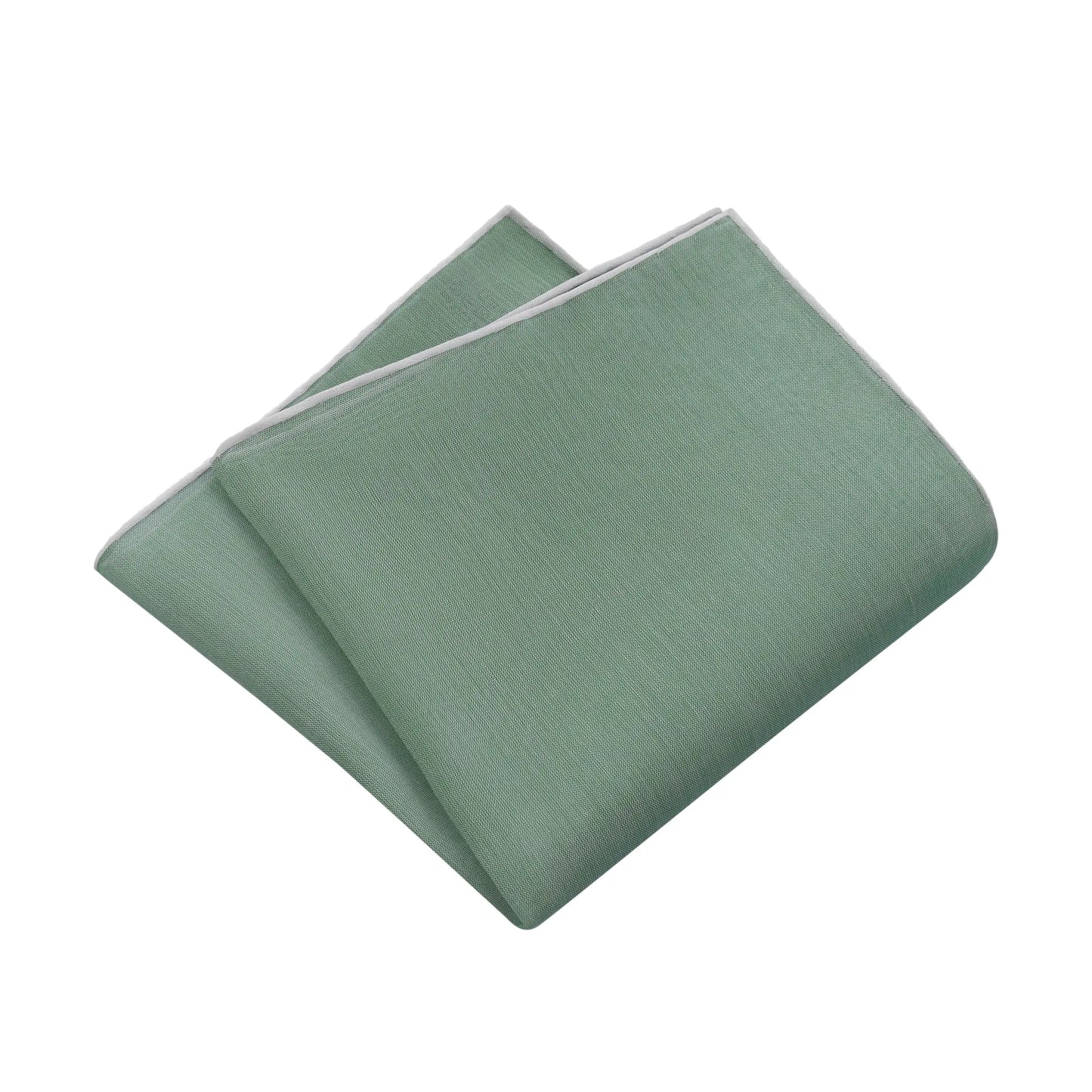 Cotton Pocket Square in Light Green
