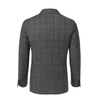 De Petrillo Single-Breasted Plaid-Check Wool Jacket in Grey. Exclusively Made for Sartale - SARTALE