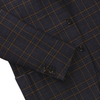 De Petrillo Single-Breasted Plaid-Check Wool Jacket in Blue. Exclusively Made for Sartale - SARTALE