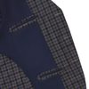 De Petrillo Single-Breasted Club-Check Wool Jacket in Blue. Exclusively Made for Sartale - SARTALE