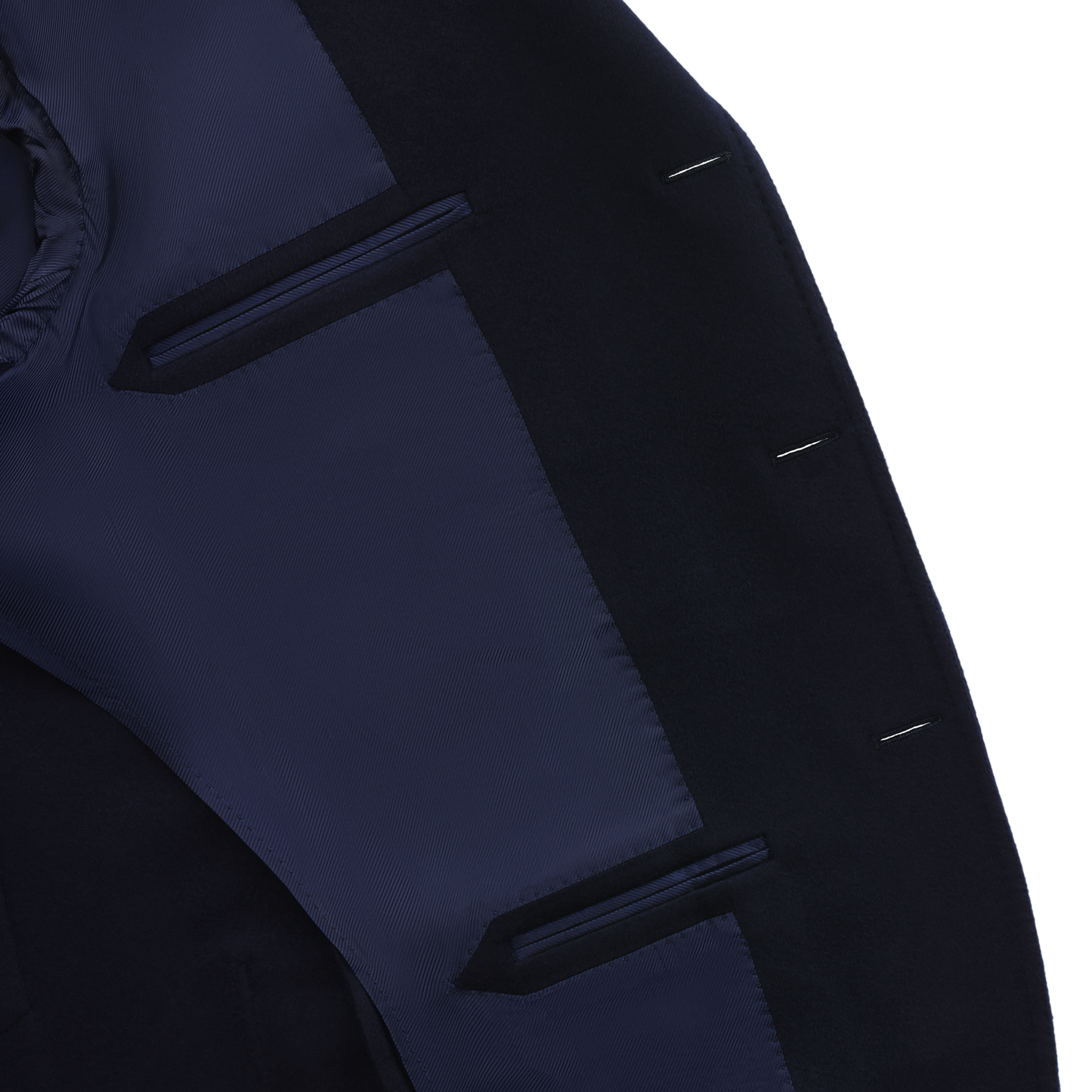 De Petrillo Single-Breasted Cashmere Club Jacket in Dark Blue. Exclusively Made for Sartale - SARTALE