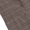 De Petrillo Single-Breasted Glencheck Wool Jacket in Brown. Exclusively Made for Sartale - SARTALE