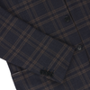 De Petrillo Single-Breasted Plaid-Check Virgin Wool Jacket in Blue. Exclusively Made for Sartale - SARTALE