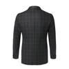 De Petrillo Single-Breasted Checked Wool Jacket in Dark Green. Exclusively Made for Sartale - SARTALE