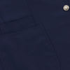 Single-Breasted Linen Club-Jacket in Dark Blue