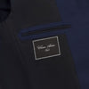 Single-Breasted Linen Club-Jacket in Dark Blue
