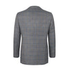 Single-Breasted Glen-Check Silk, Cashmere and Linen-Blend Jacket in Light Blue