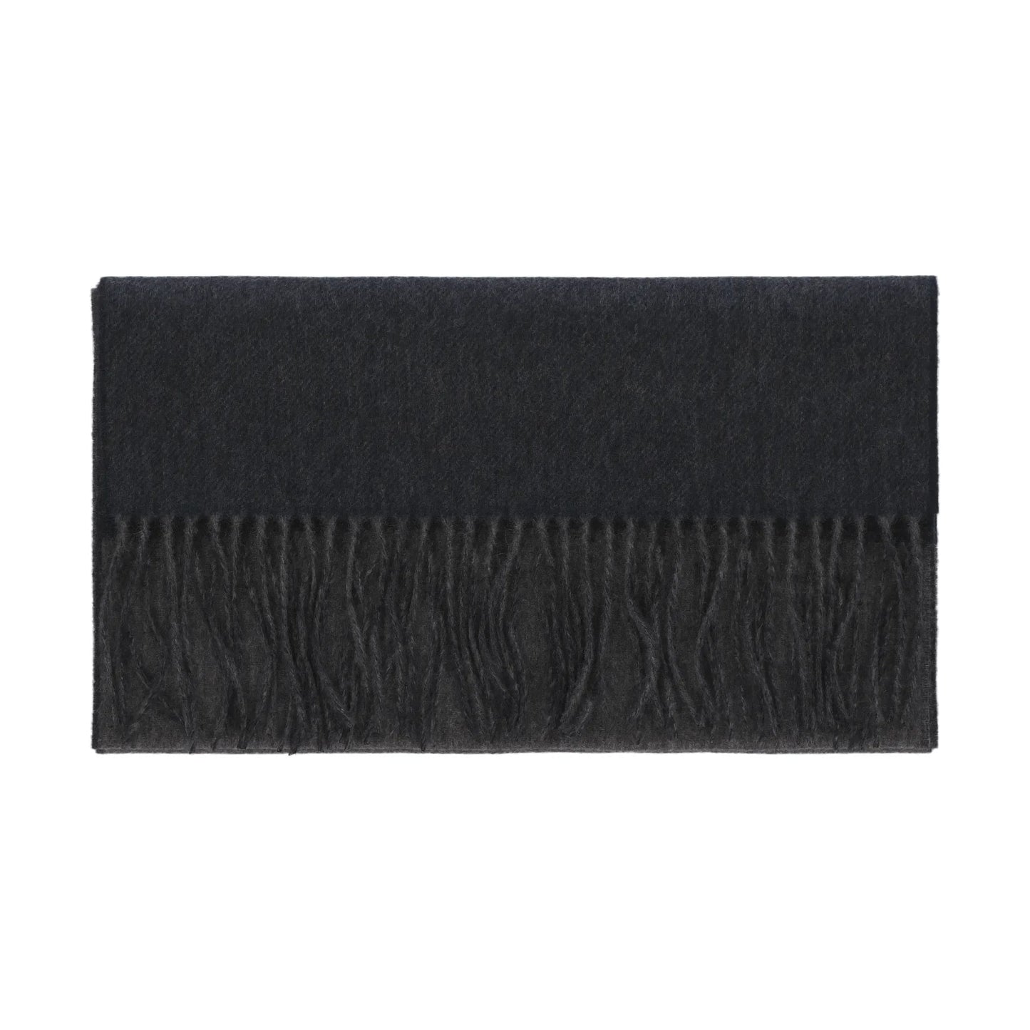 Fringed Cashmere Scarf in Grey