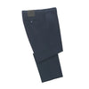 Slim-Fit Cotton and Silk-Blend Trousers in Navy Blue Marco Pescarolo - Sartale