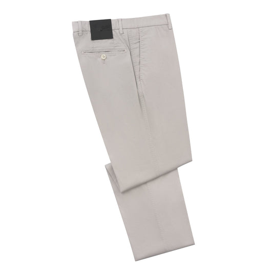 Marco Pescarolo Slim-Fit Cotton and Silk-Blend Trousers in Off White - SARTALE