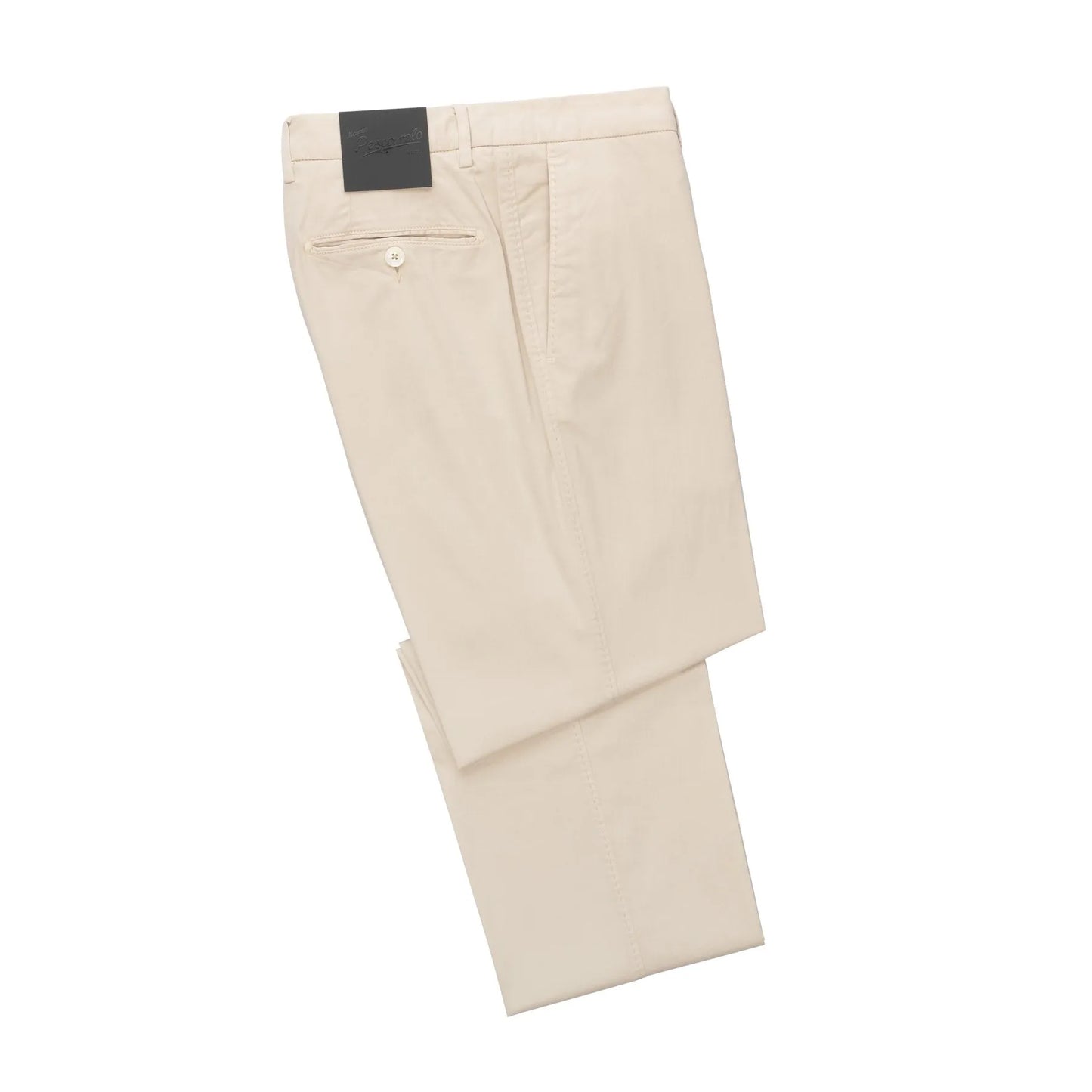 Slim-Fit Cotton and Silk-Blend Trousers in Beige Marco Pescarolo - Sartale