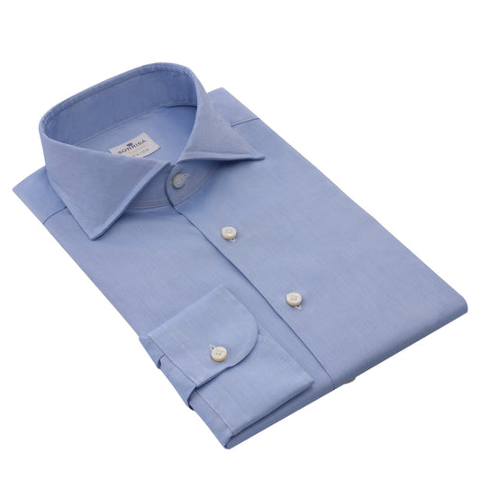 Sonrisa Classic Cotton Shirt in Light Blue - SARTALE