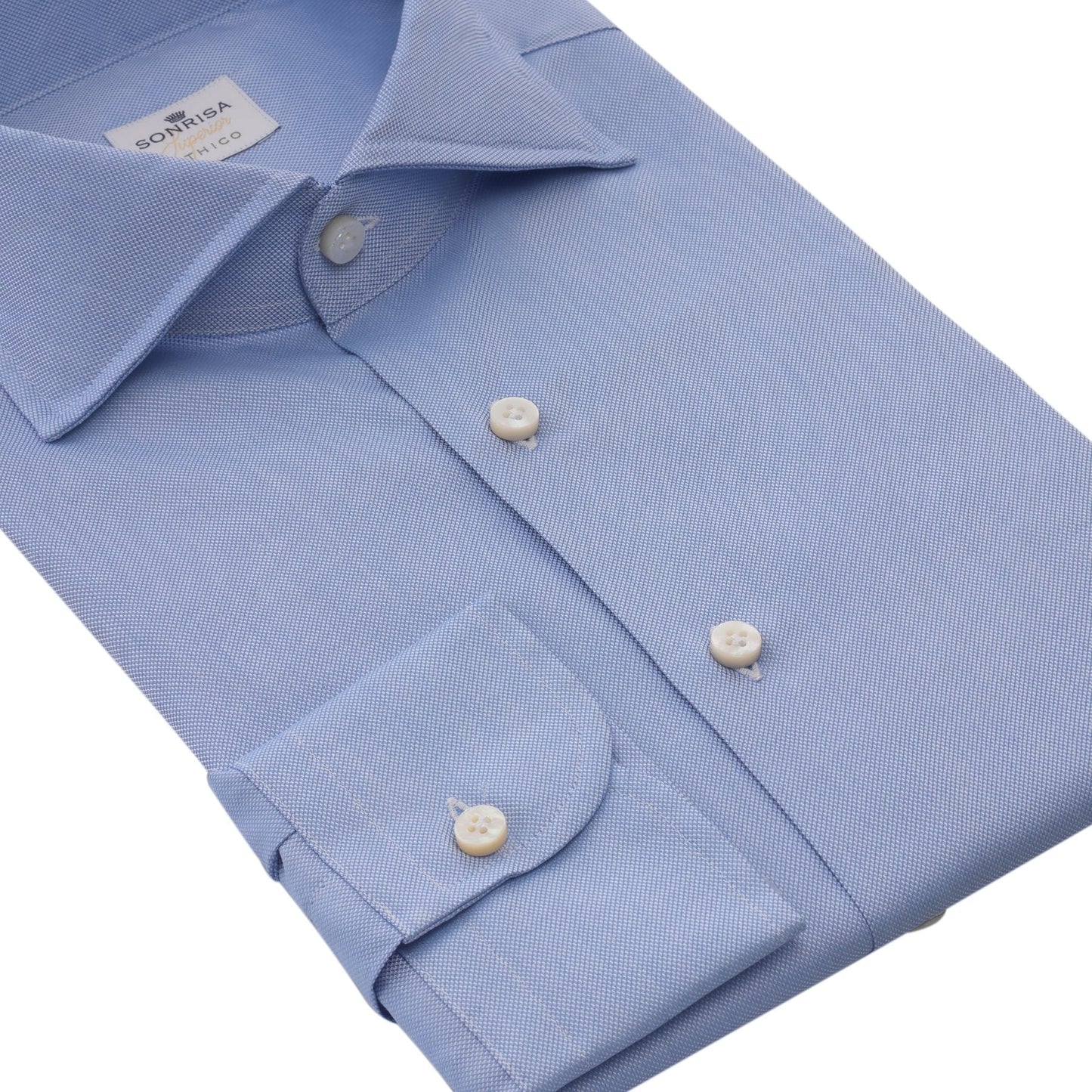 Sonrisa Classic Cotton Shirt in Light Blue - SARTALE