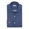 Cotton-Jersey Shirt in Blue Melange