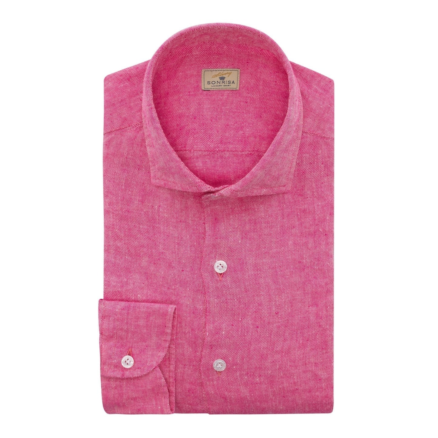Sonrisa Linen Shirt in Pink - SARTALE