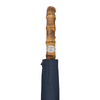 Swan-Neck Mounted Bamboo-Handle Umbrella in Blue