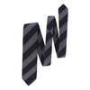 Regimental Herringbone Tie in Navy Blue and Grey