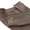 Cesare Attolini Slim-Fit Stretch-Cotton-Blend Velvet Trousers in Taupe - SARTALE