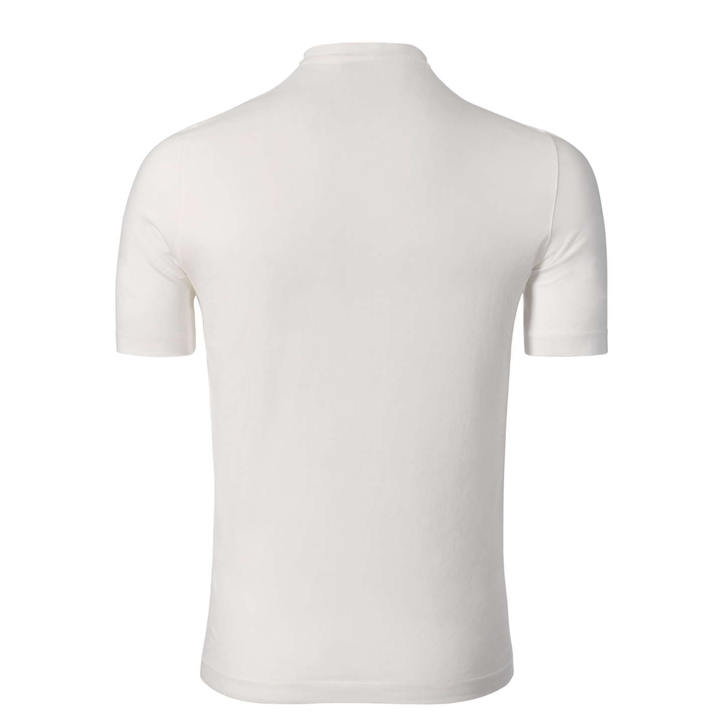 Jersey-Baumwoll-T-Shirt in Weiß