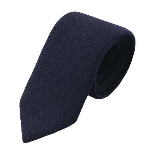Cashmere Woven Navy Blue Tie